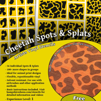 Vinyl Stencils: Cheetah Spots & Splats