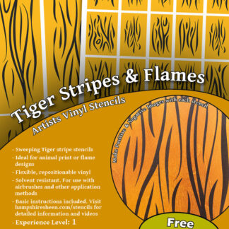 Vinyl Stencils: Tiger Stripes and Flames